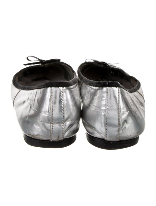 Prada Leather Colorblock Pattern Ballet Flats