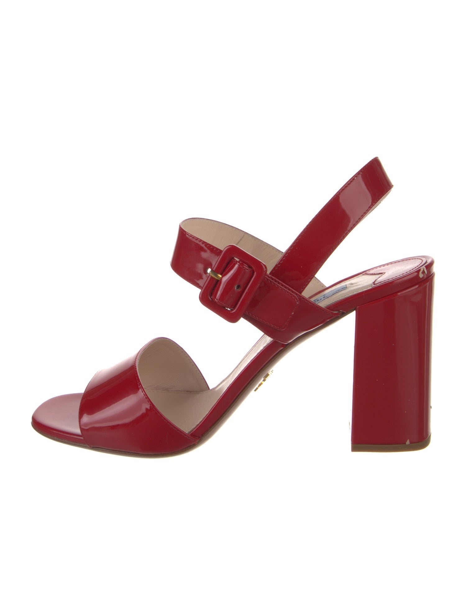 Prada Patent Leather Slingback Sandals w/ Tags