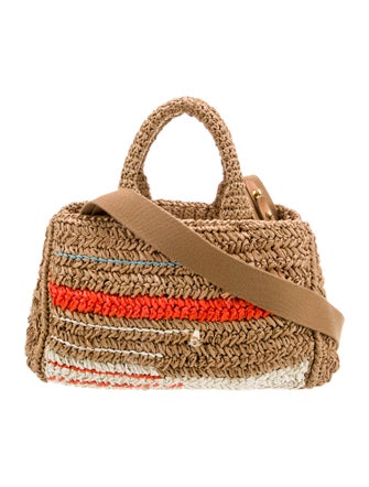 Prada Raffia Grass Top Handle Bag