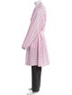 Prada 2023 Plaid Print Trench Coat