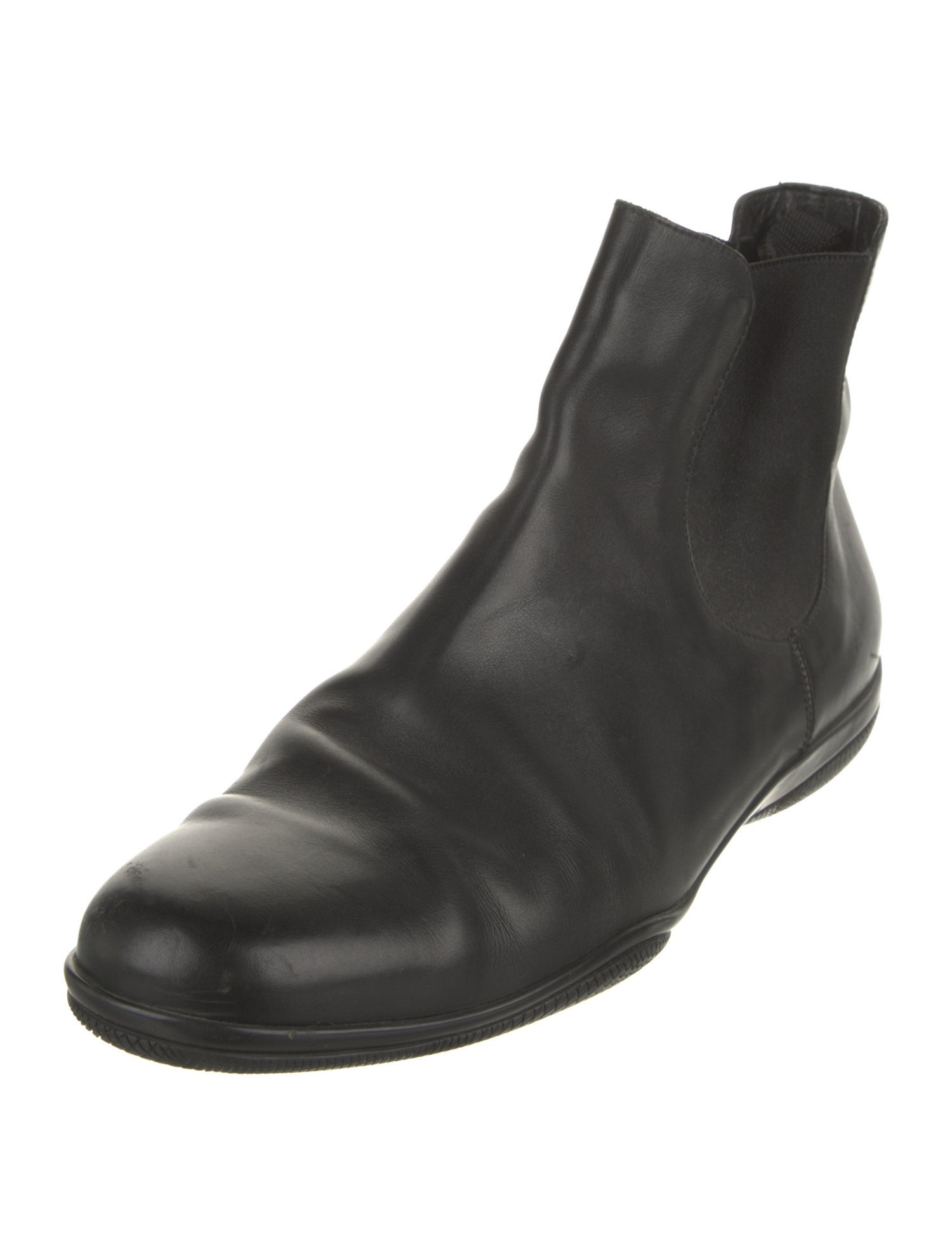 Prada Sport Leather Chelsea Boots
