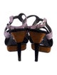 Prada Suede Colorblock Pattern Sandals