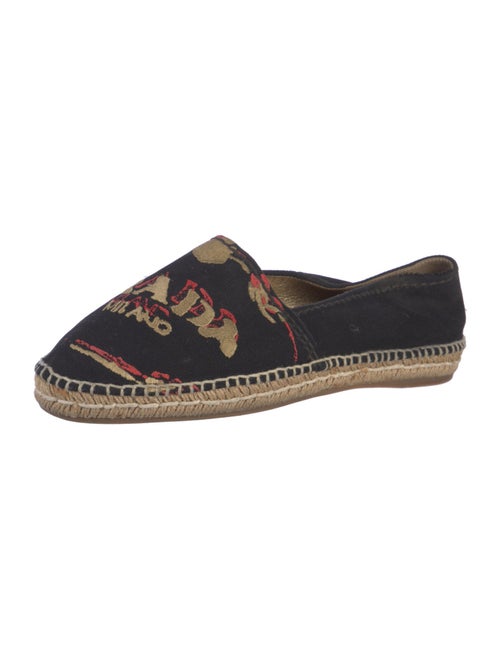 Prada Canvas Graphic Print Espadrilles