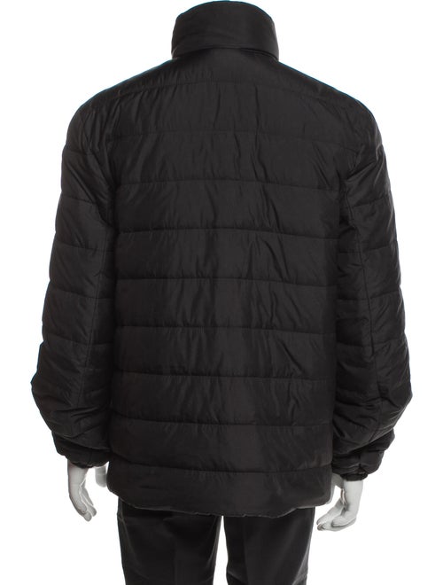 Prada 2023 Enameled Metal Triangle Puffer Coat