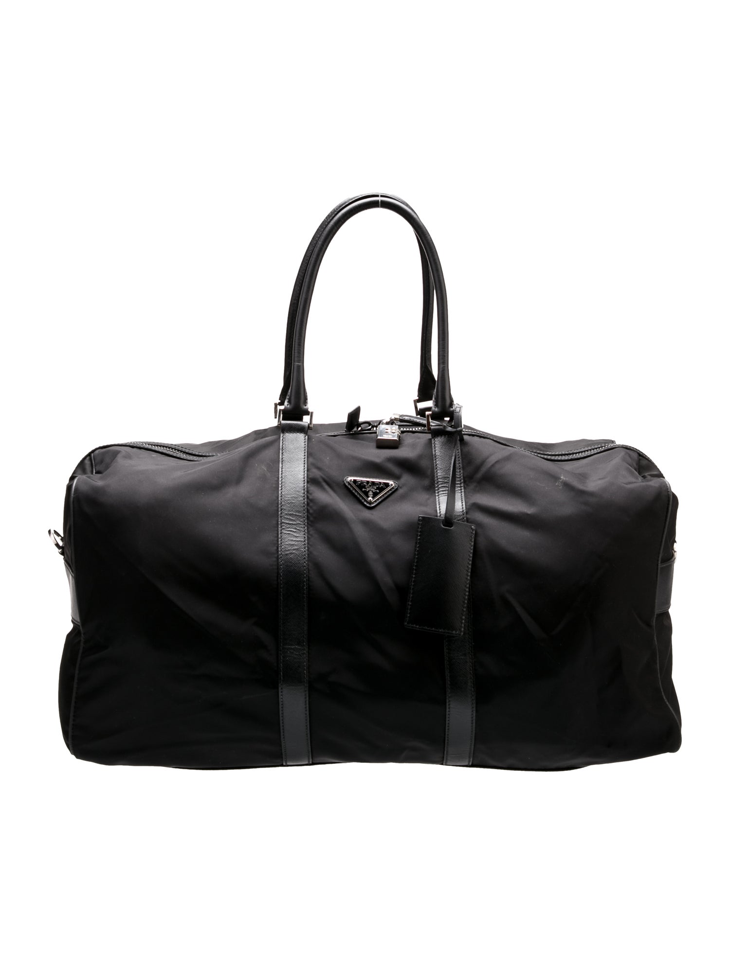 Prada Saffiano Leather Weekender Bag