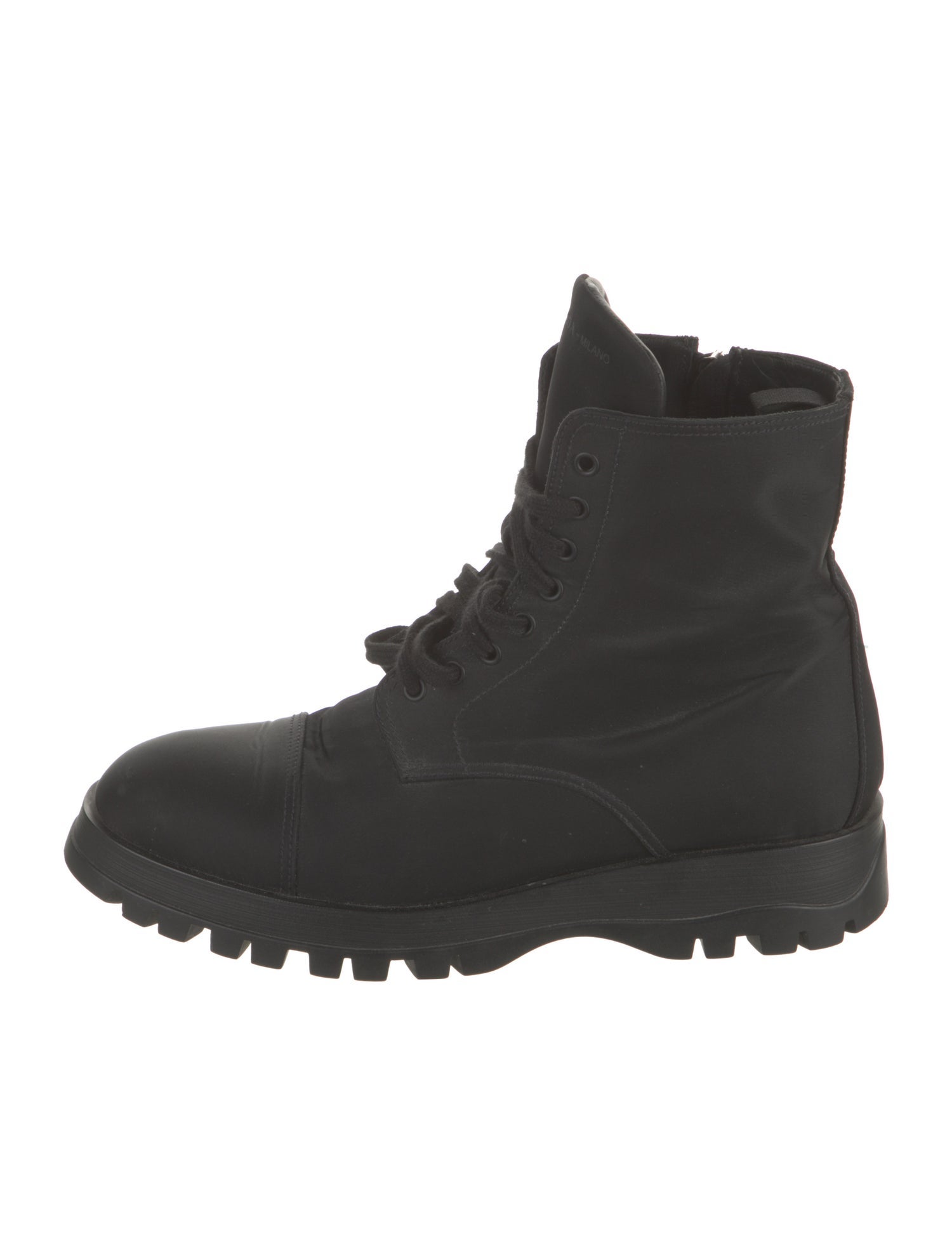 Prada Nylon Combat Boots