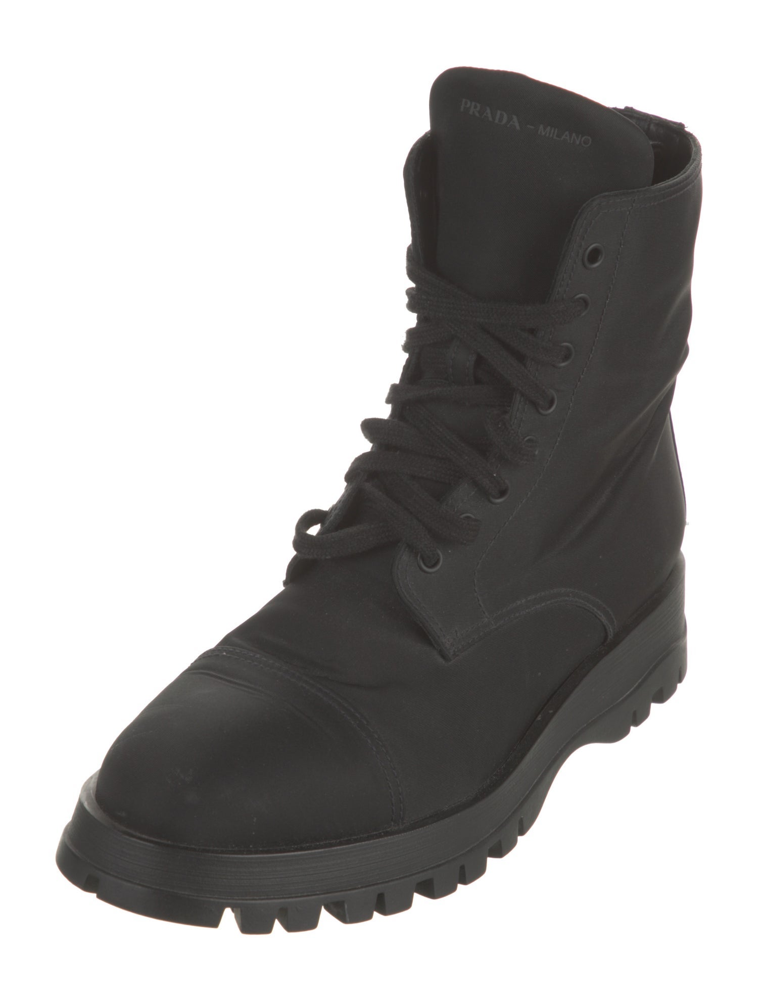 Prada Nylon Combat Boots