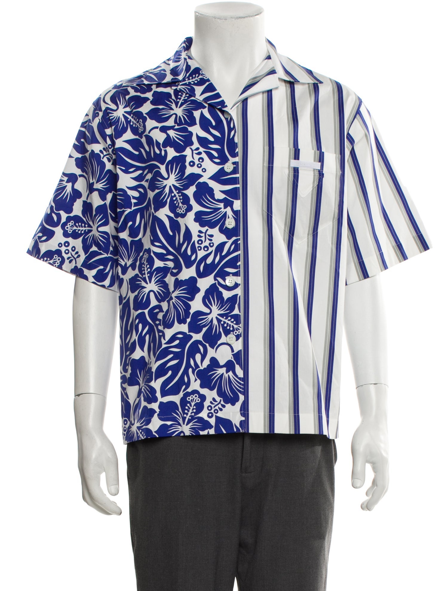 Prada 2021 Printed Dress Shirt w/ Tags