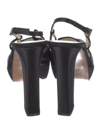 Prada Satin Slingback Pumps