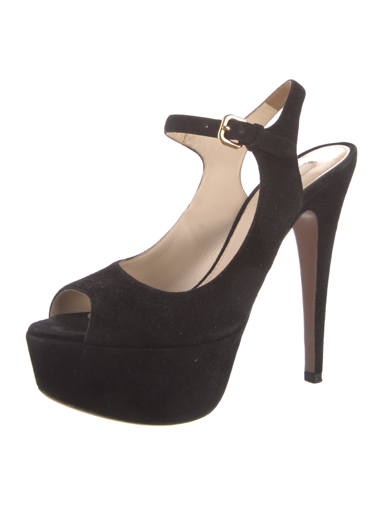 Prada Suede Slingback Pumps