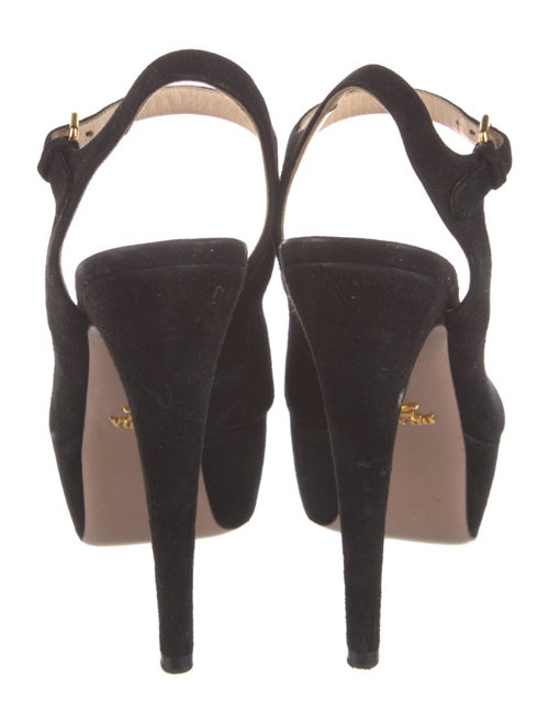 Prada Suede Slingback Pumps