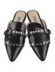 Prada Leather Studded Accents Mules