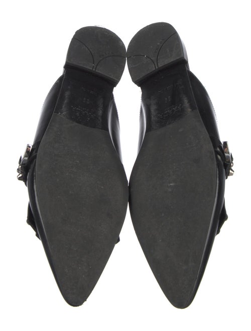 Prada Leather Studded Accents Mules