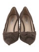 Prada Suede Bow Accents Pumps