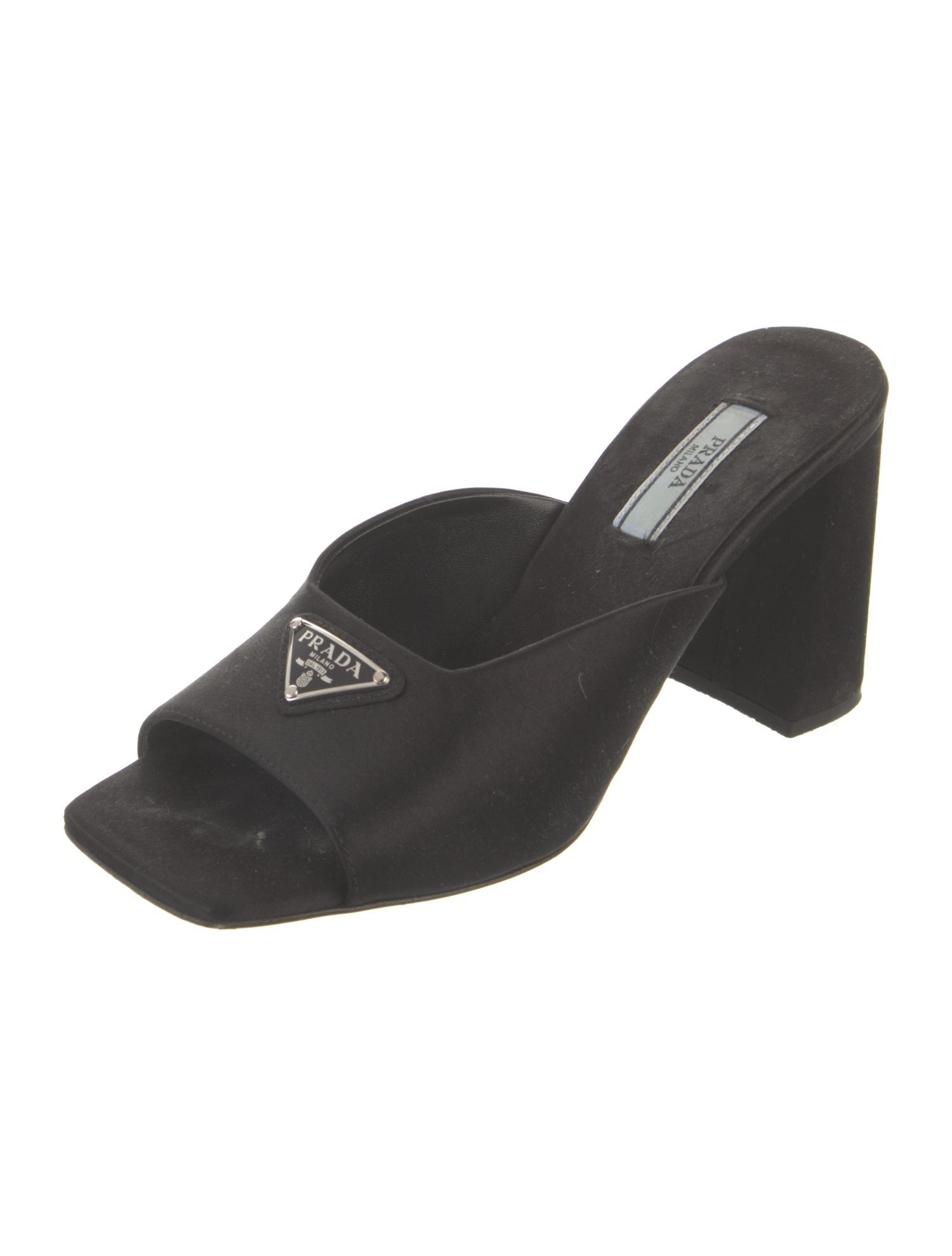 Prada Satin Slides