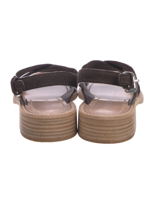 Prada Suede Slingback Sandals