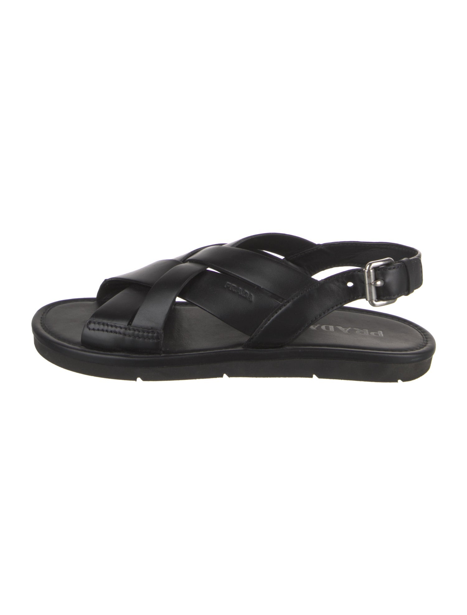 Prada Leather Slingback Sandals