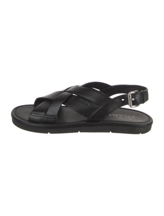 Prada Leather Slingback Sandals