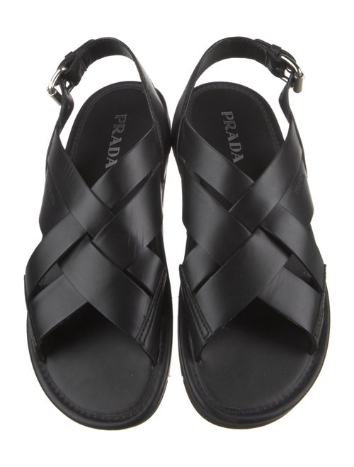 Prada Leather Slingback Sandals