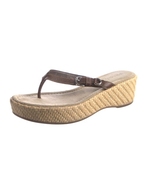 Prada Leather Flip Flops