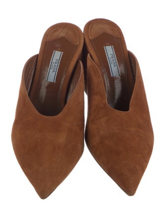 Prada Suede Mules