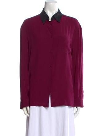 Prada 2014 Silk Button-Up Top