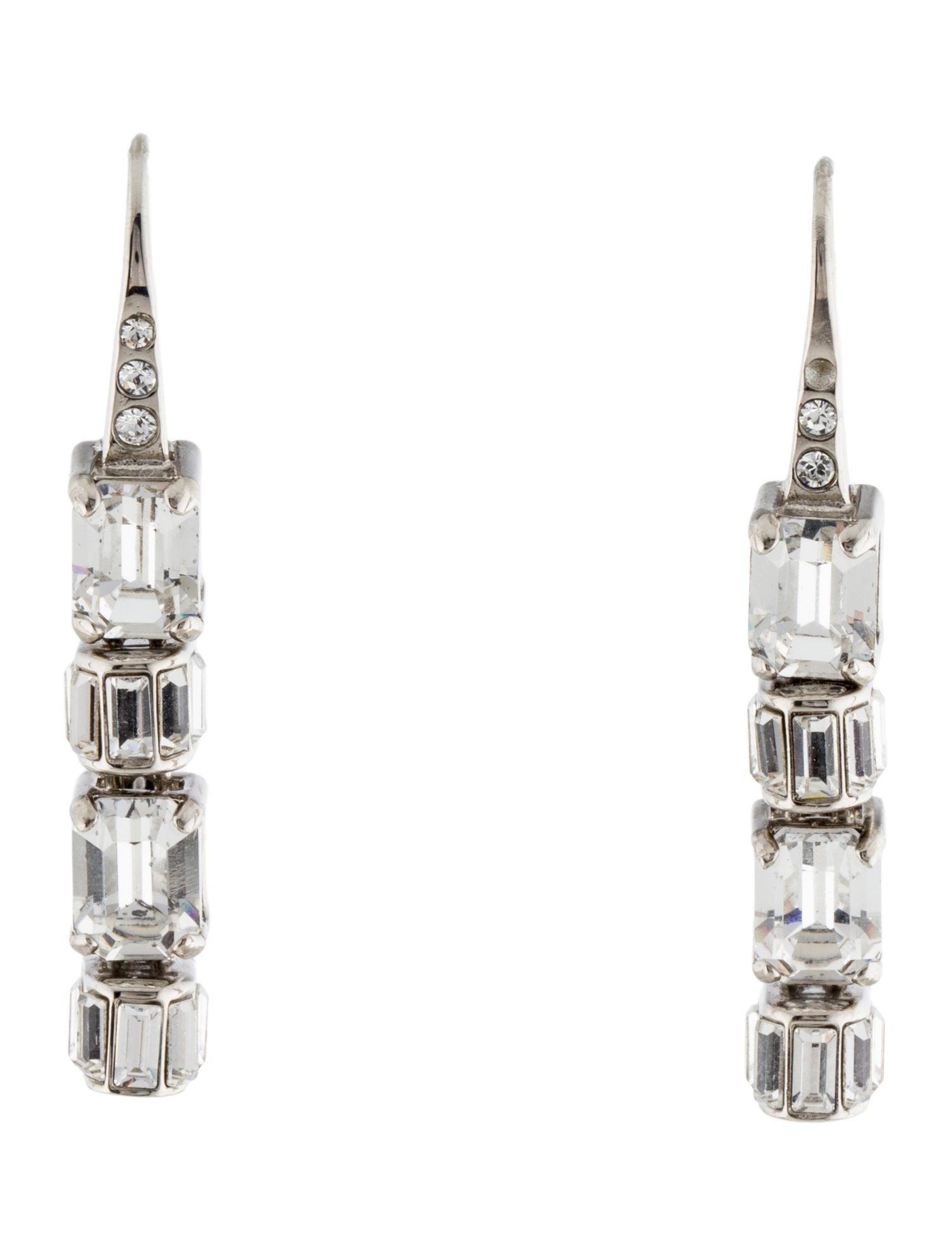 Prada Crystal Drop Earrings
