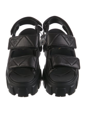 Prada Leather Slingback Sandals