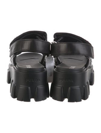 Prada Leather Slingback Sandals