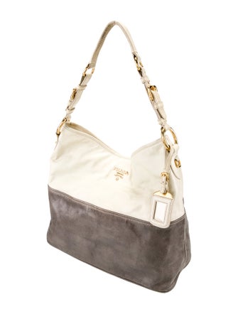 Prada Vitello Shine Leather Hobo