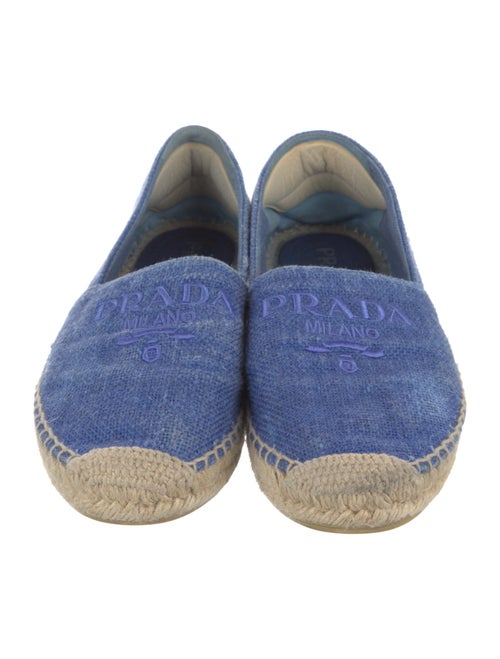 Prada Embroidered Accent Espadrilles