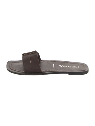Prada Leather Slides