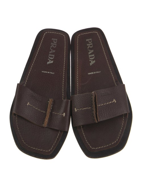 Prada Leather Slides