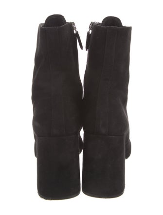 Prada Suede Lace-Up Boots