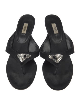 Prada Satin Slides