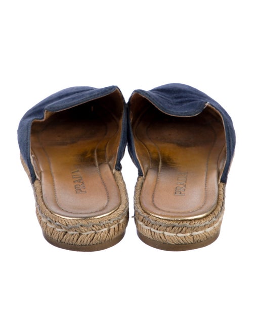 Prada Suede Whipstitch Trim Mules