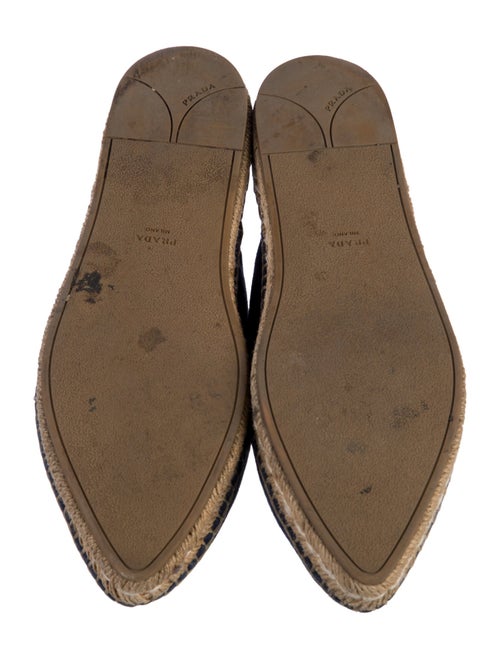 Prada Suede Whipstitch Trim Mules