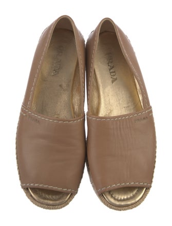 Prada Leather Espadrilles