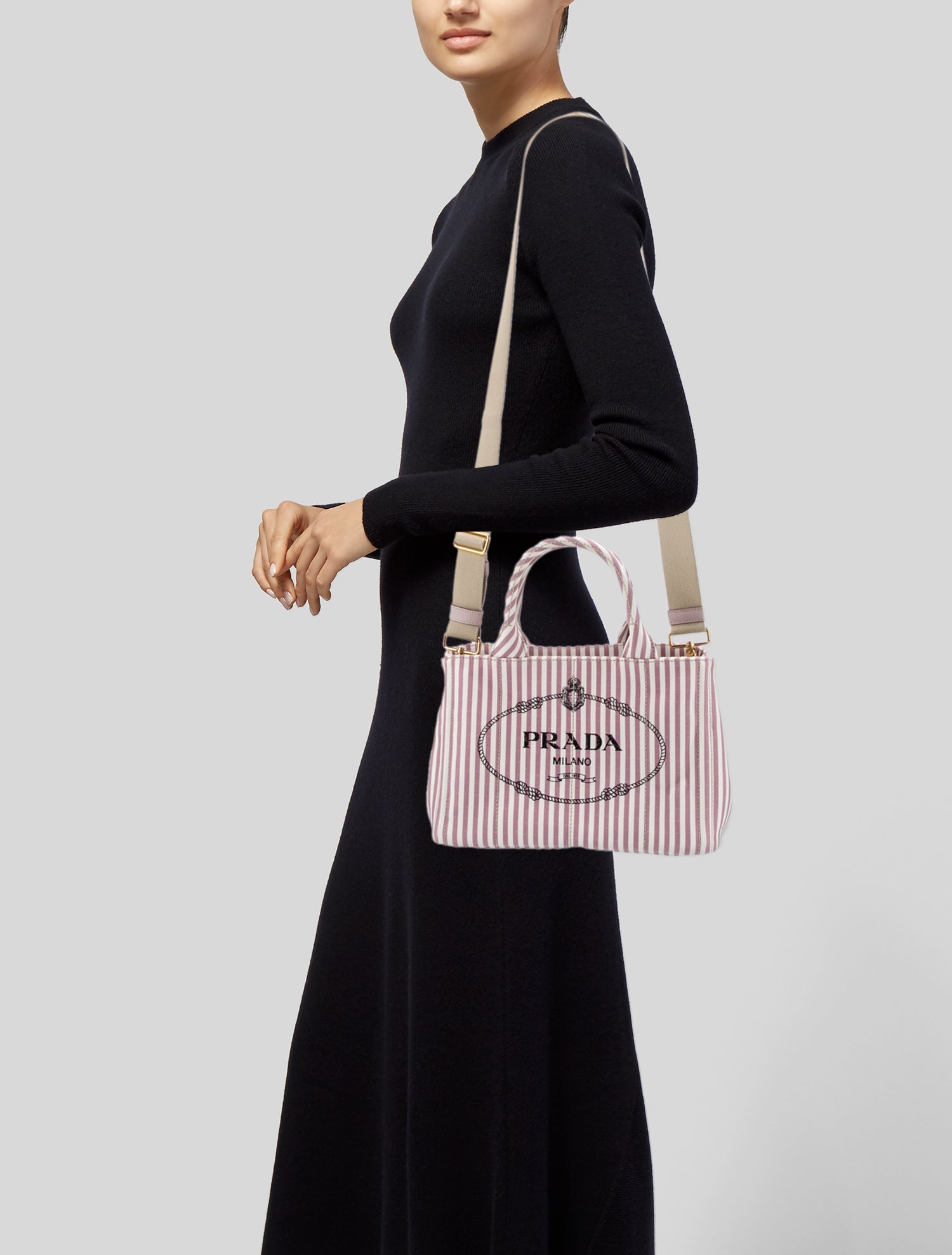Bottega Veneta Intrecciato-Trimmed Cocker Bag - Purple