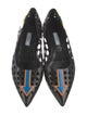 Prada Leather Printed Ballet Flats