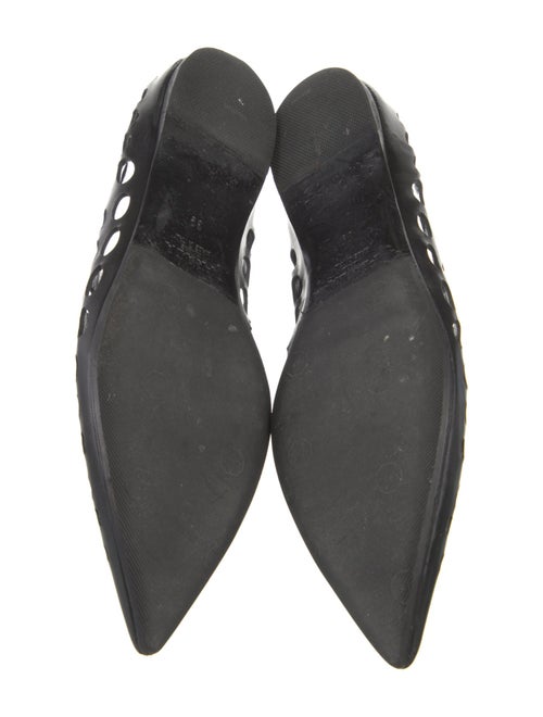 Prada Leather Printed Ballet Flats