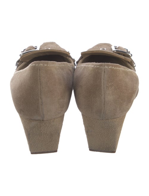 Prada Suede Studded Accents Pumps