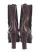 Prada Leather Colorblock Pattern Chelsea Boots