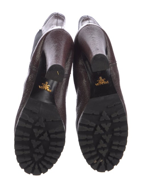 Prada Leather Colorblock Pattern Chelsea Boots