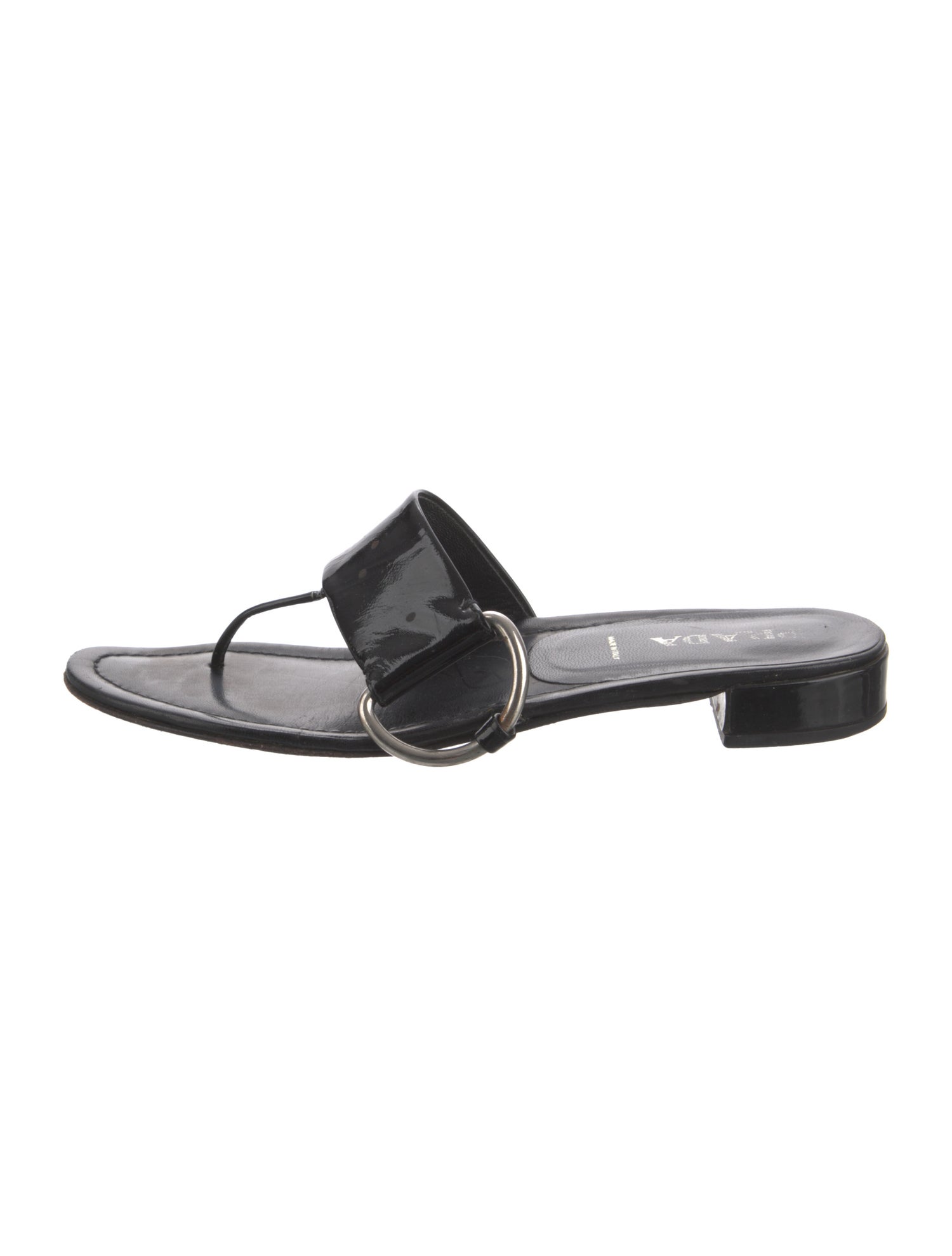 Prada Patent Leather Slides