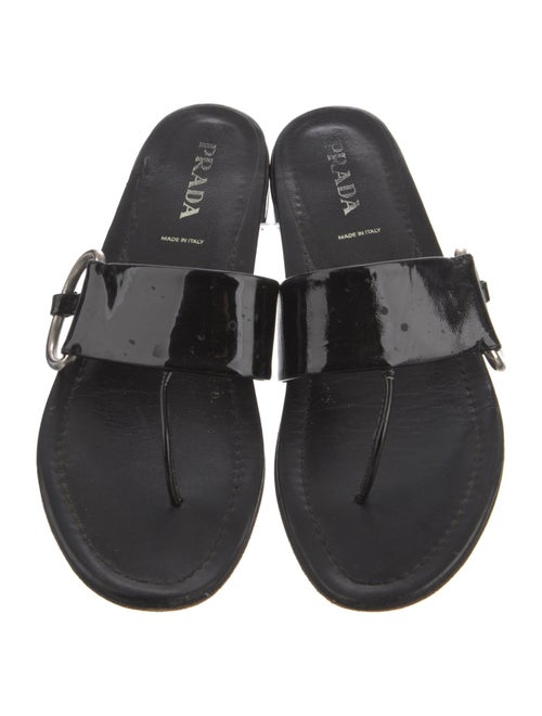 Prada Patent Leather Slides