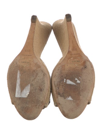 Prada Crystal Embellishments Slides