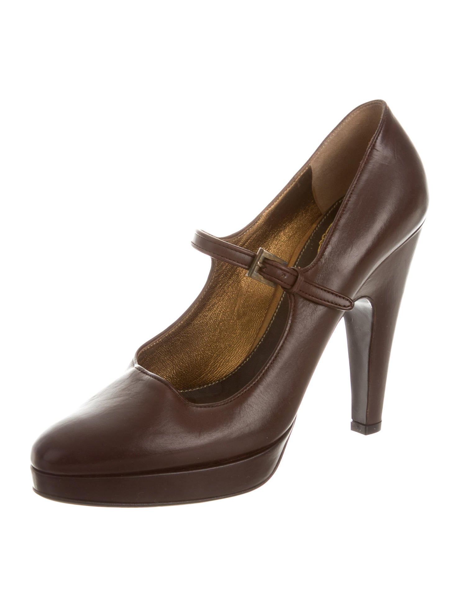 Prada Leather Mary Jane Pumps - Shoes - PRA112157 | The RealReal