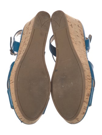 Prada Patent Leather Slingback Sandals