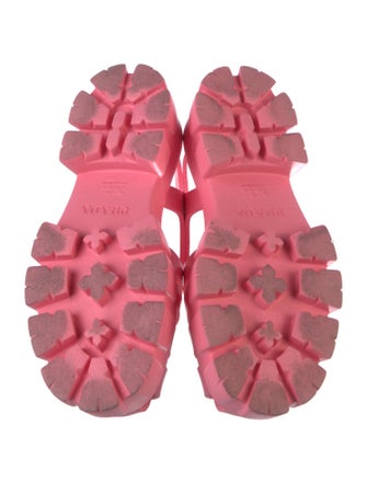 Prada Monolith Rubber Gladiator Sandals